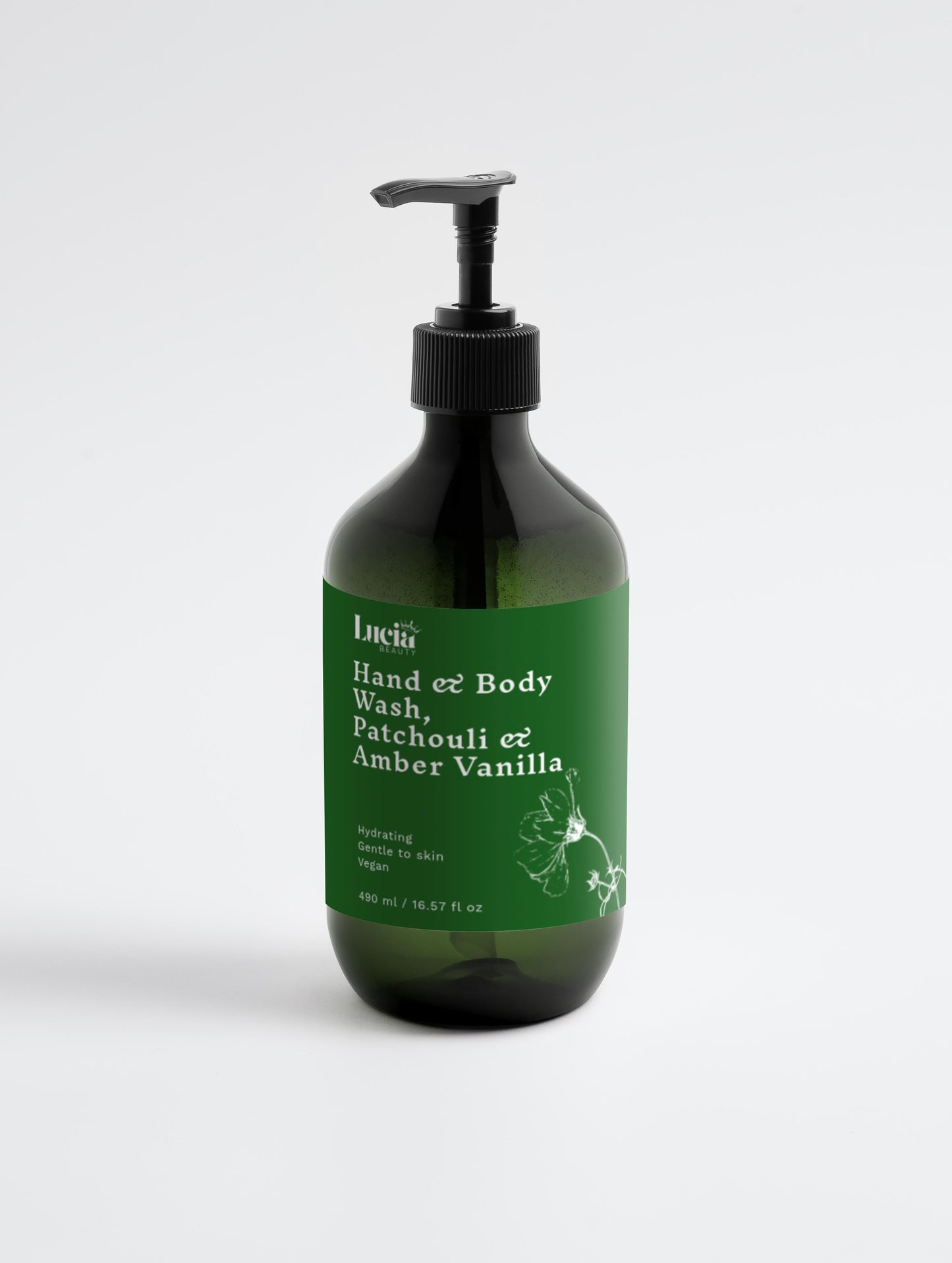 Hand & Body Wash, Patchouli & Amber Vanilla
