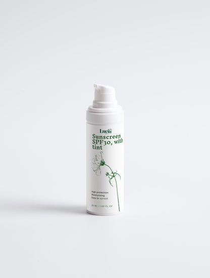 Sunscreen SPF30, with tint