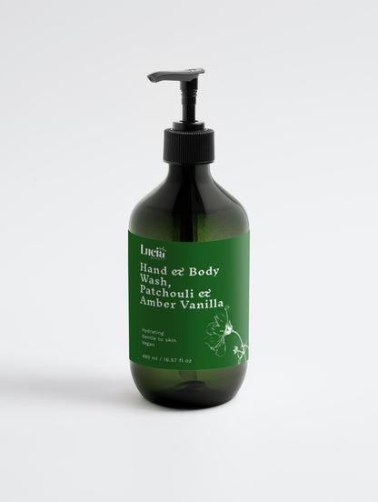 Hand & Body Wash, Patchouli & Amber Vanilla