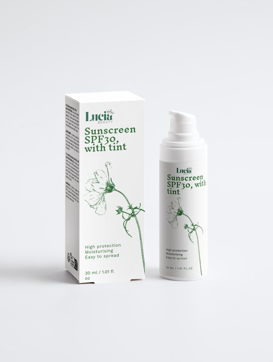Sunscreen SPF30, with tint